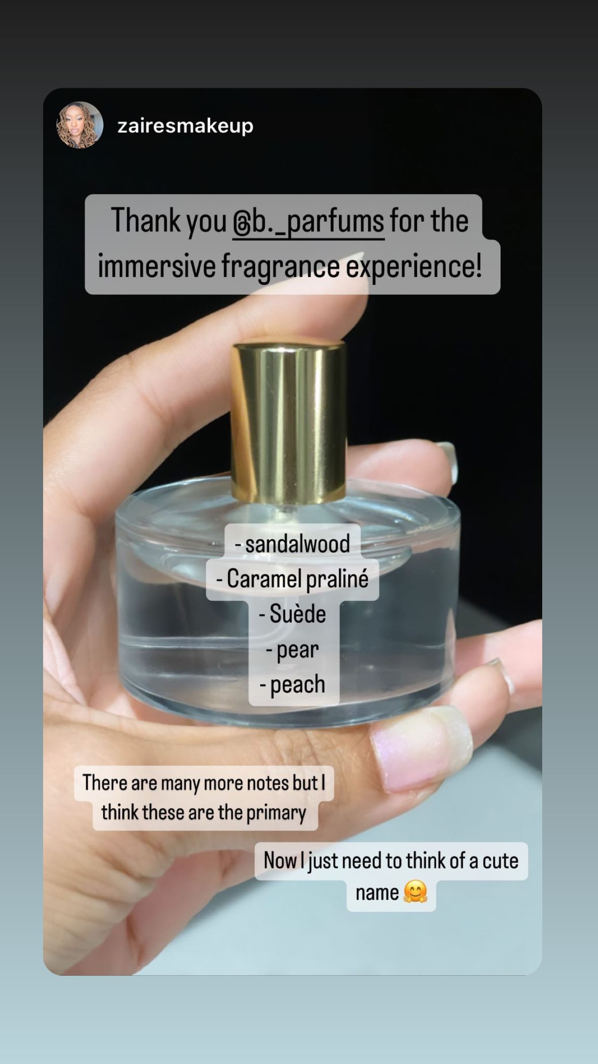 B Parfums Fragrance Creation Experience