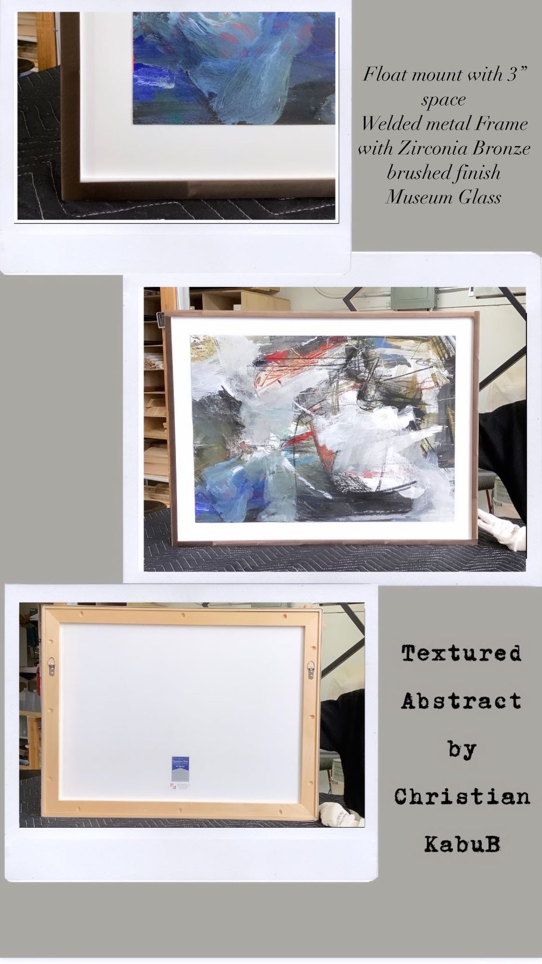 Floater Frames For Canvas Paintings In Tribeca  Frames And Stretchers -  Frames and Stretchers - Custom Framing Shop in NYC